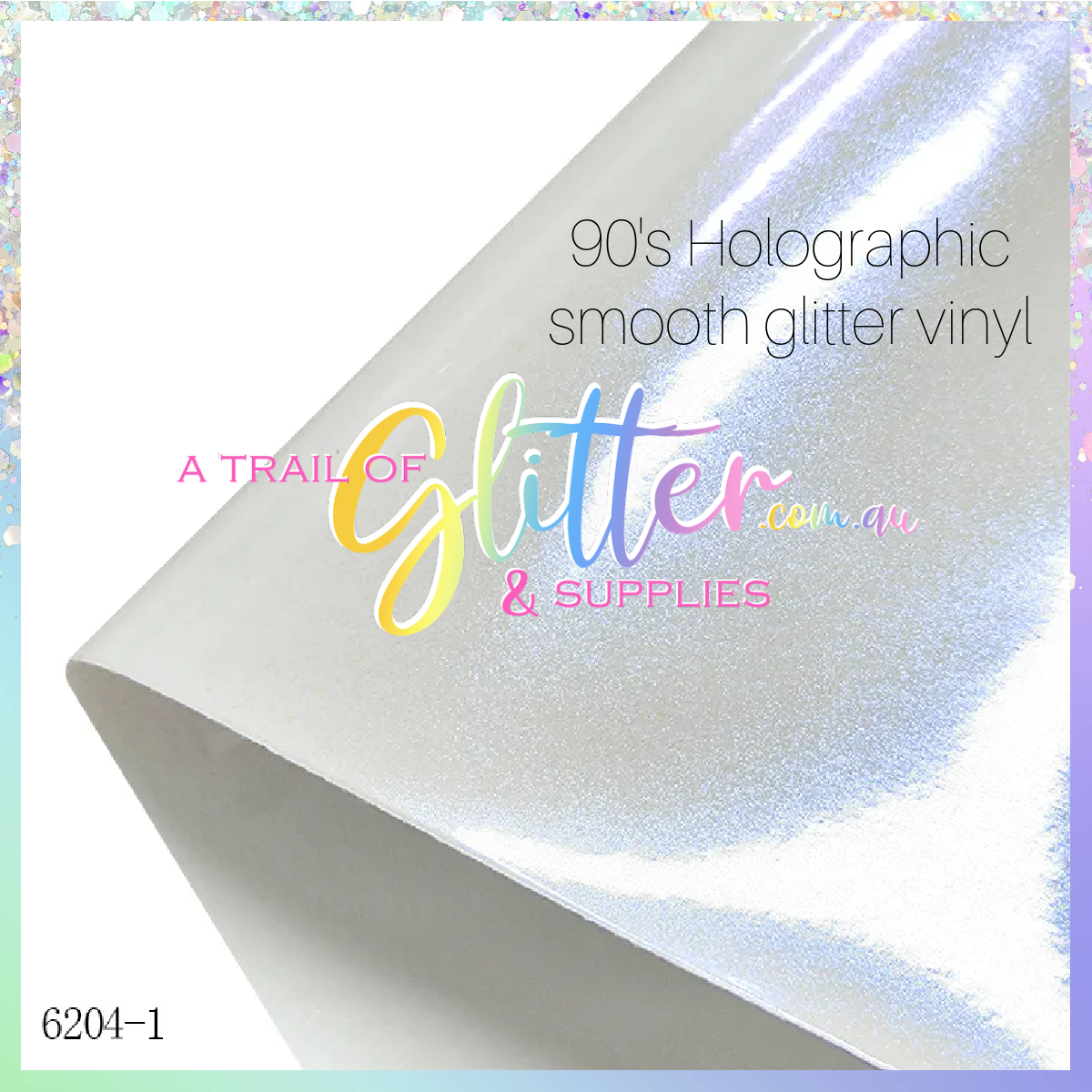 90's Holographic Smooth PU leather