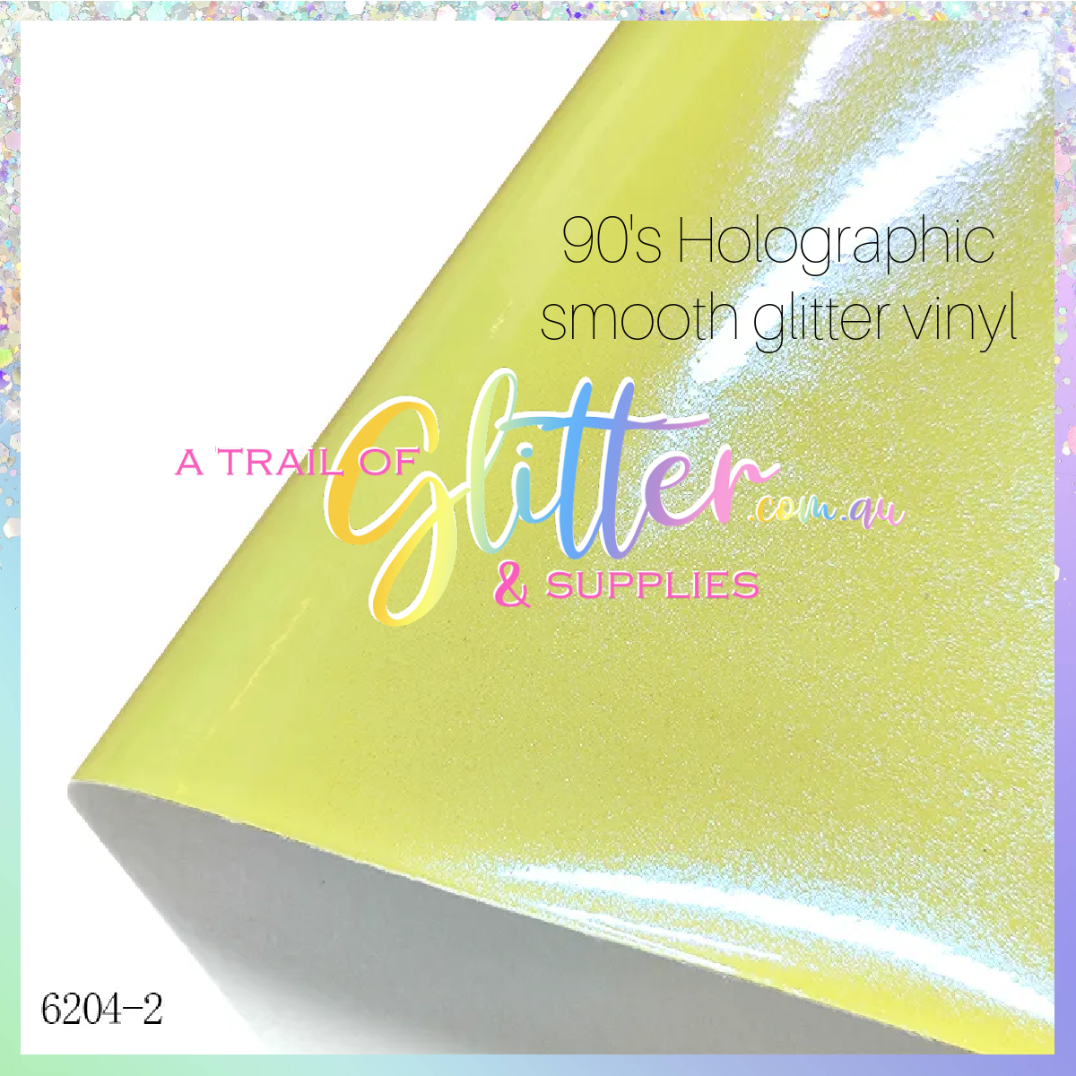 90's Holographic Smooth PU leather