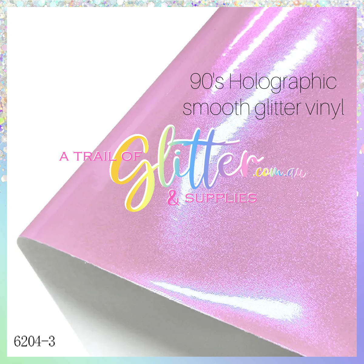 90's Holographic Smooth PU leather