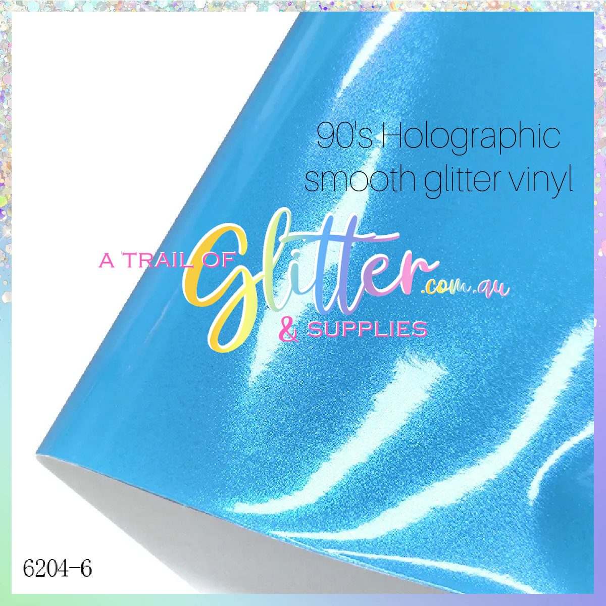 90's Holographic Smooth PU leather