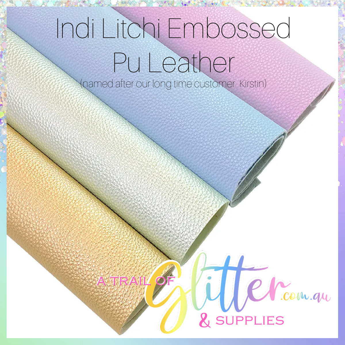 Indi Embossed Litchi Leather