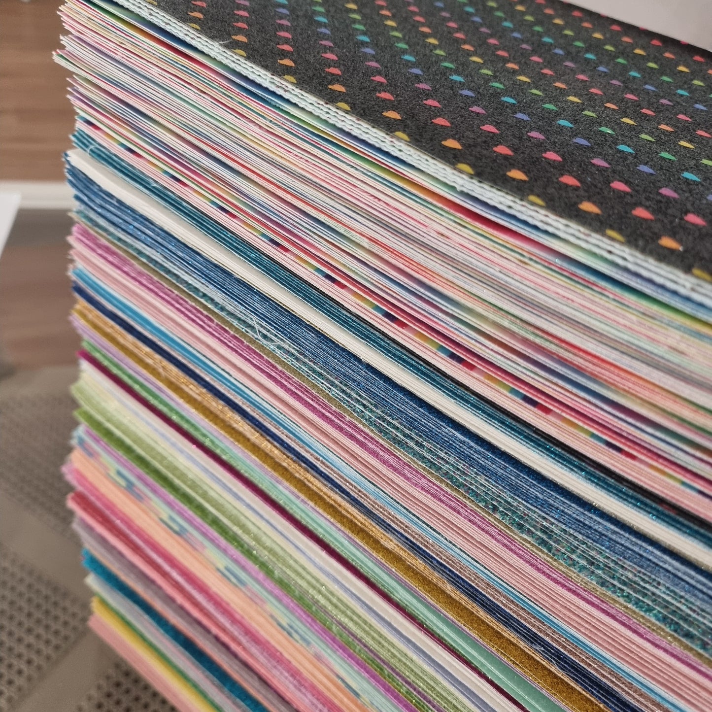 57 colours of Fine glitter sheet bundle.