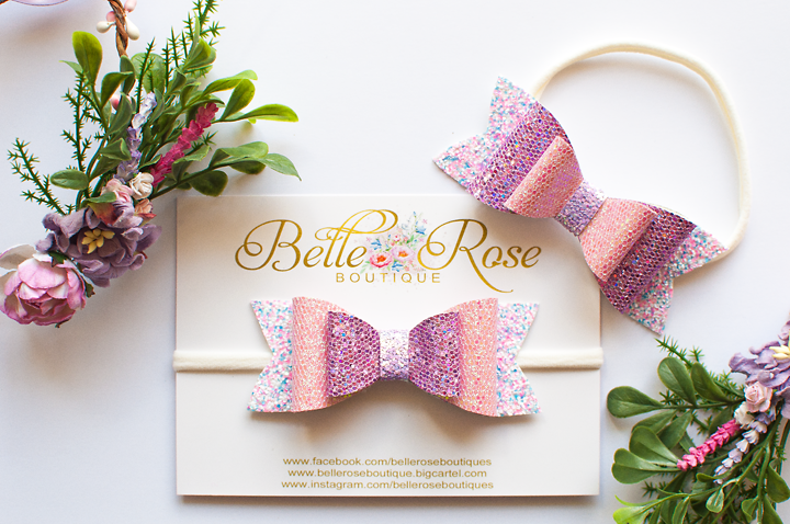 Medium Grade Glitter Fabric - Garden Rose 0.8mm Thickness A4 Sheet