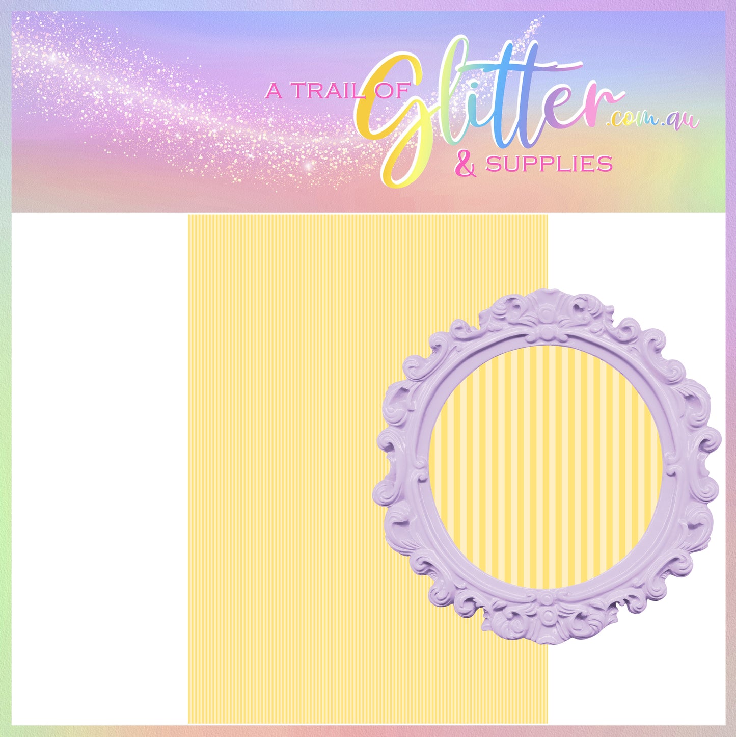 Shabby Chic Santa stripe Yellow