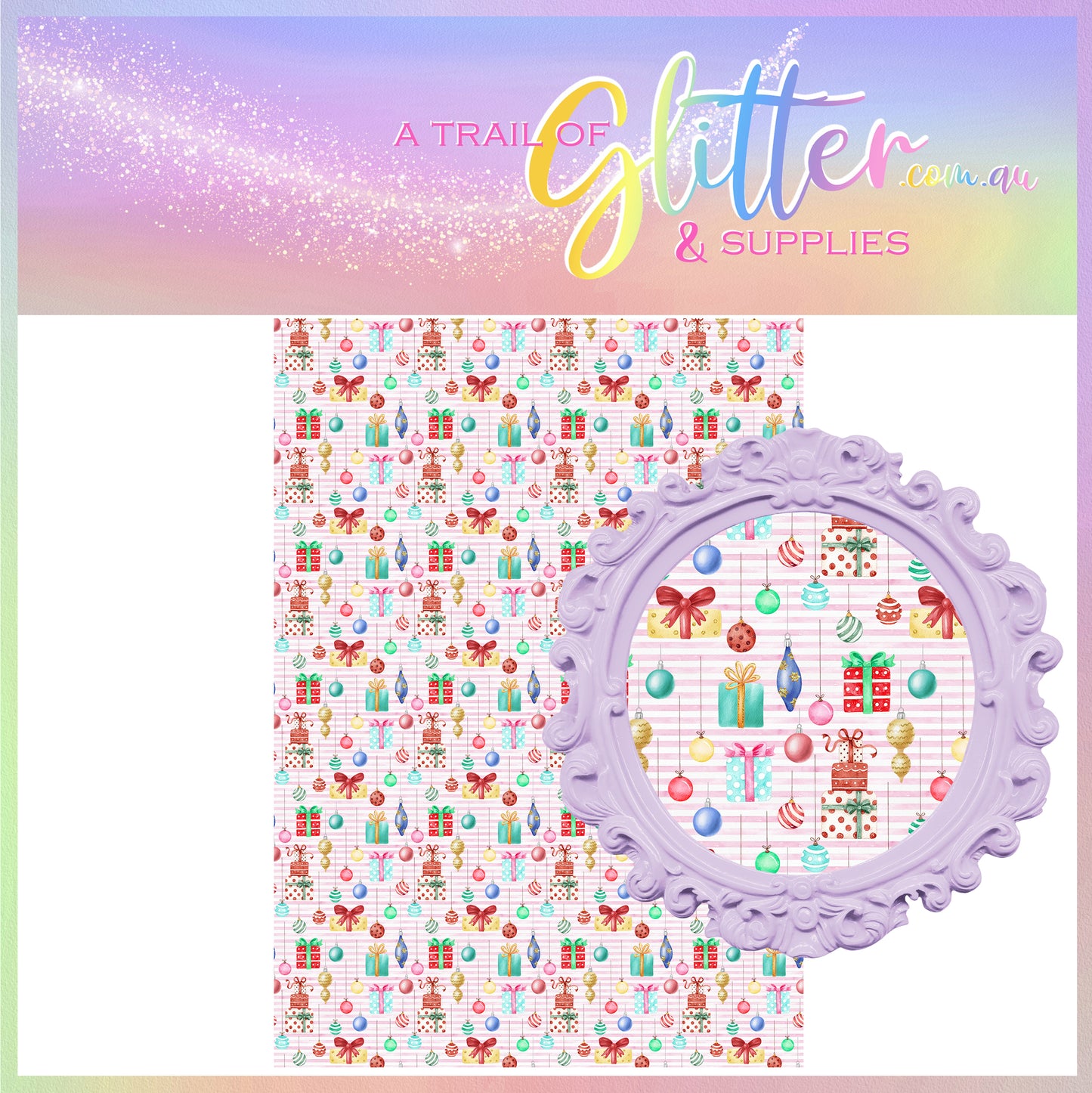 Christmas Presents (Pink Stripe)