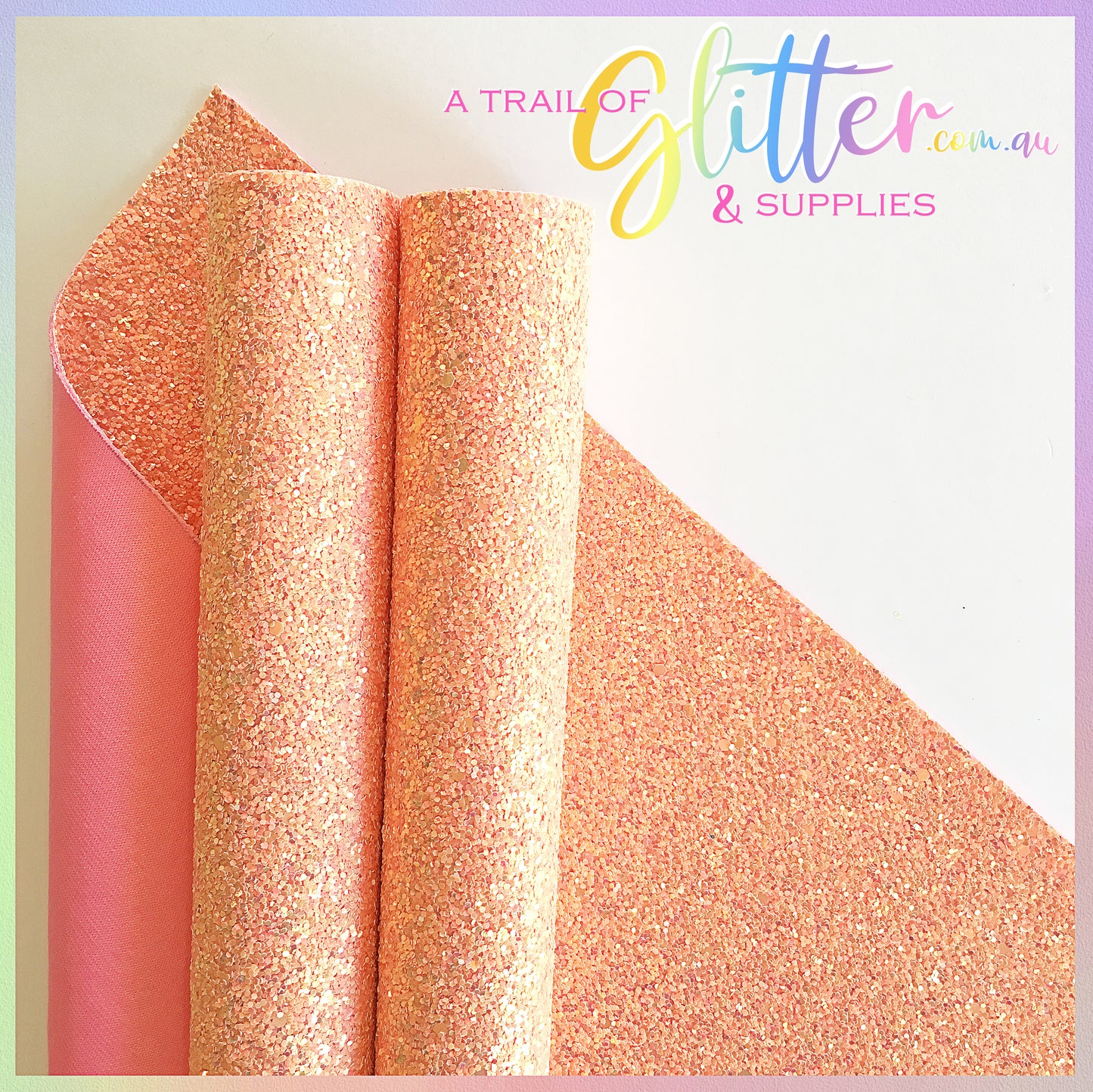 Extra Sparkly Apricot/Pink Chunky Glitter