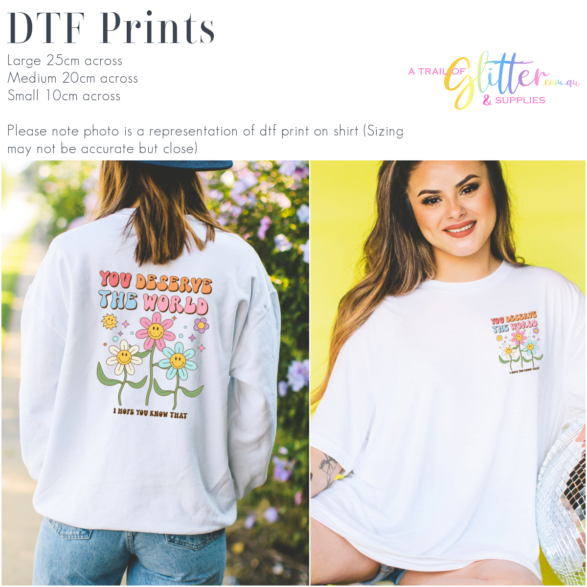 You deserve the world