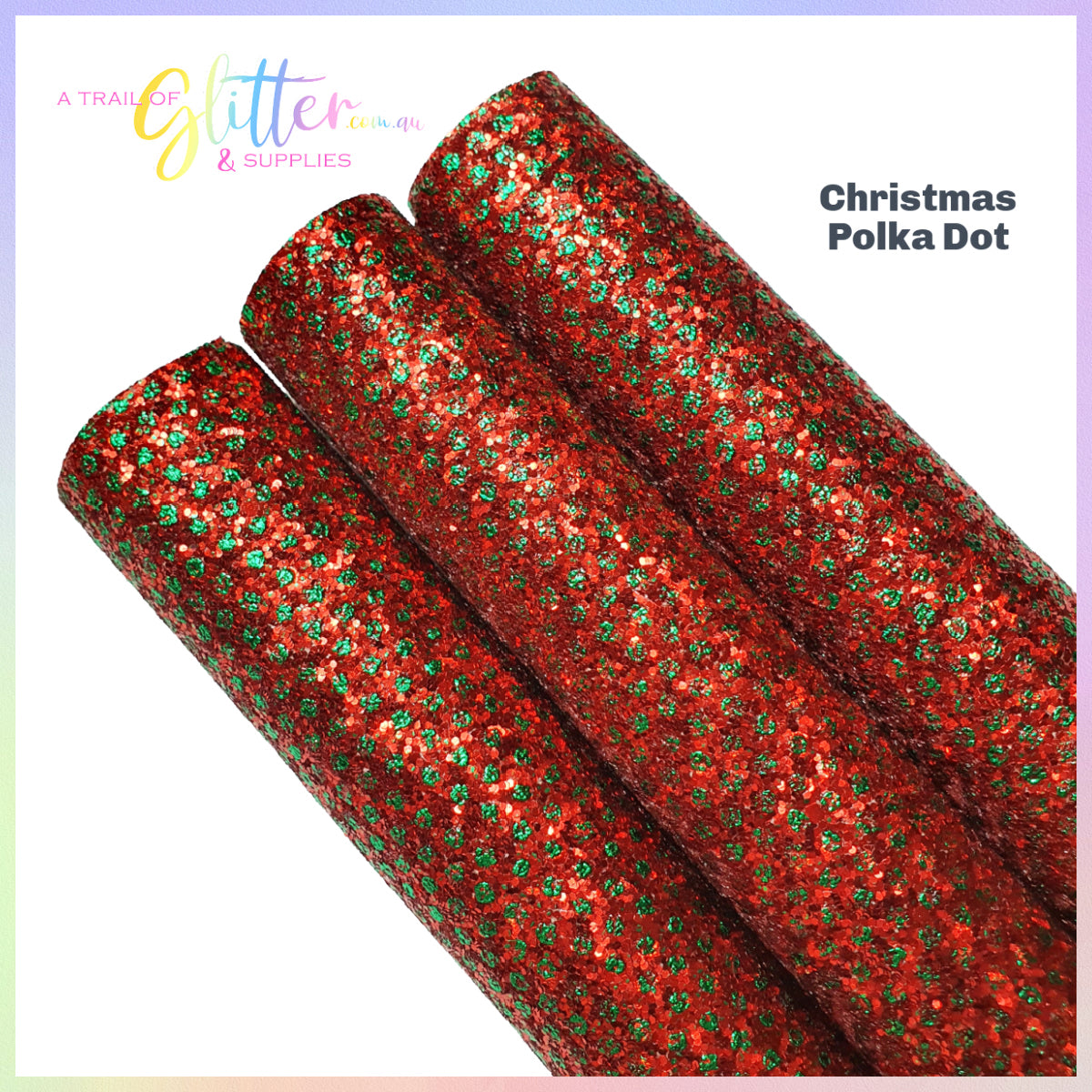 Christmas Polka Dot chunky glitter.