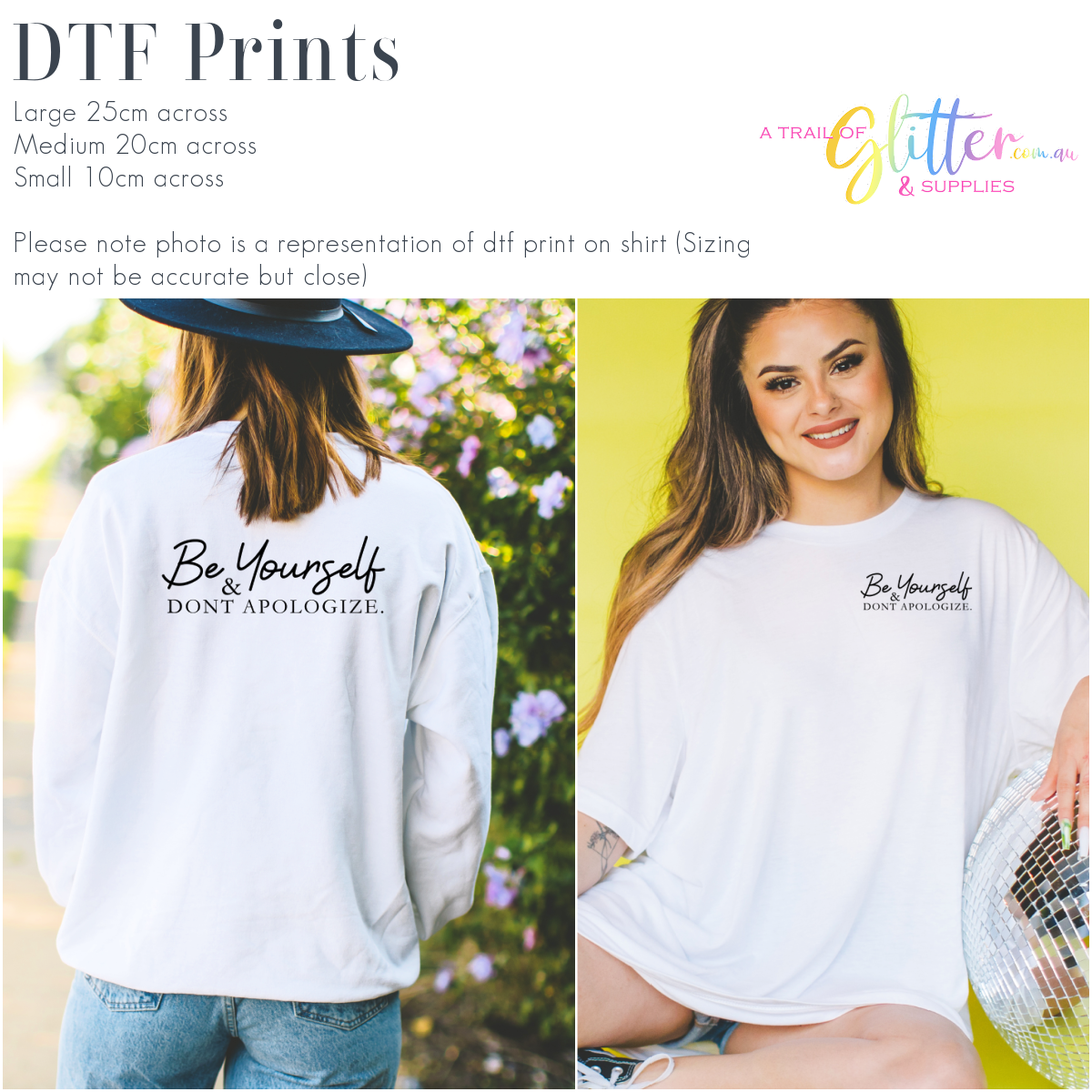 Be yourself & don't apologise