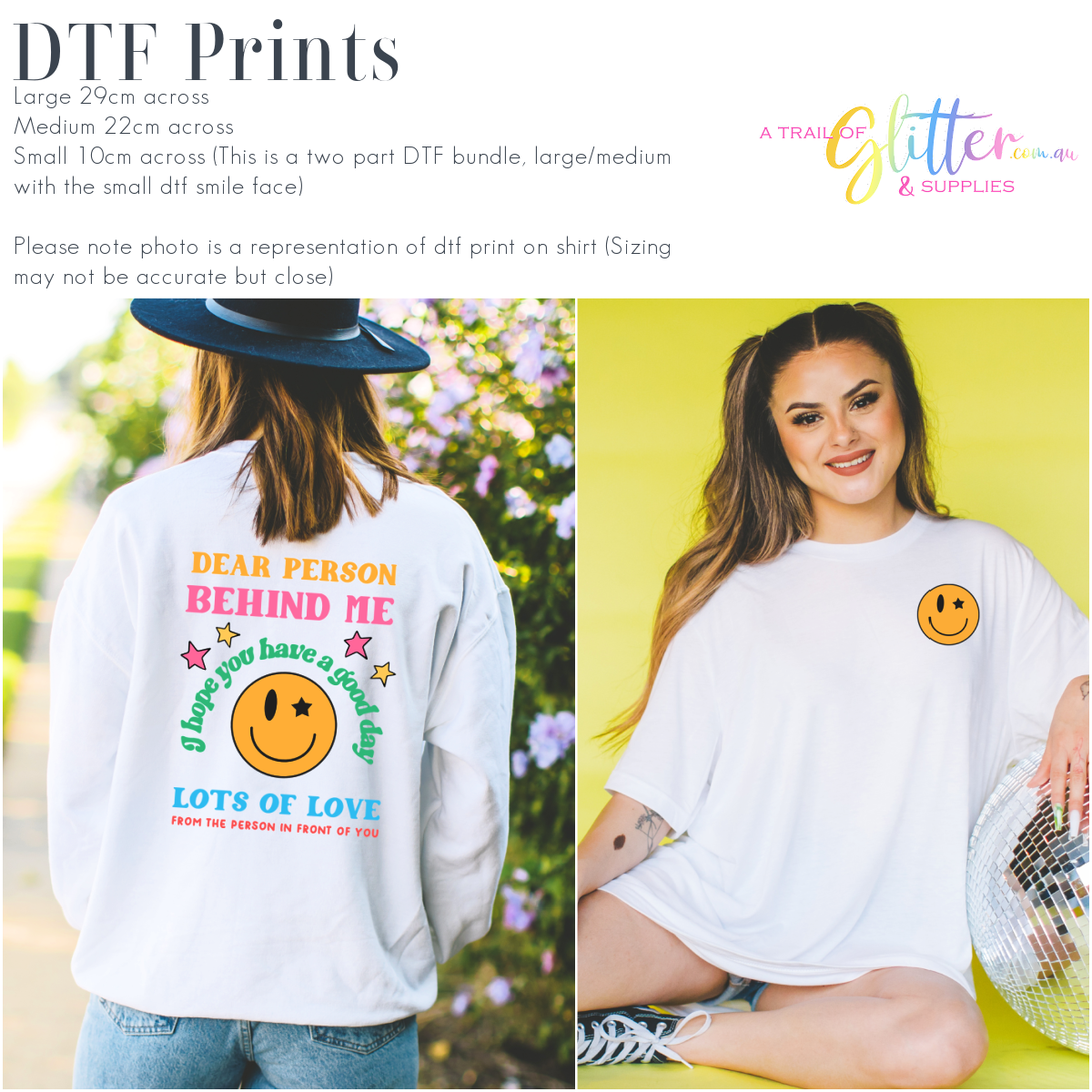 To the person behind me (smiley face)