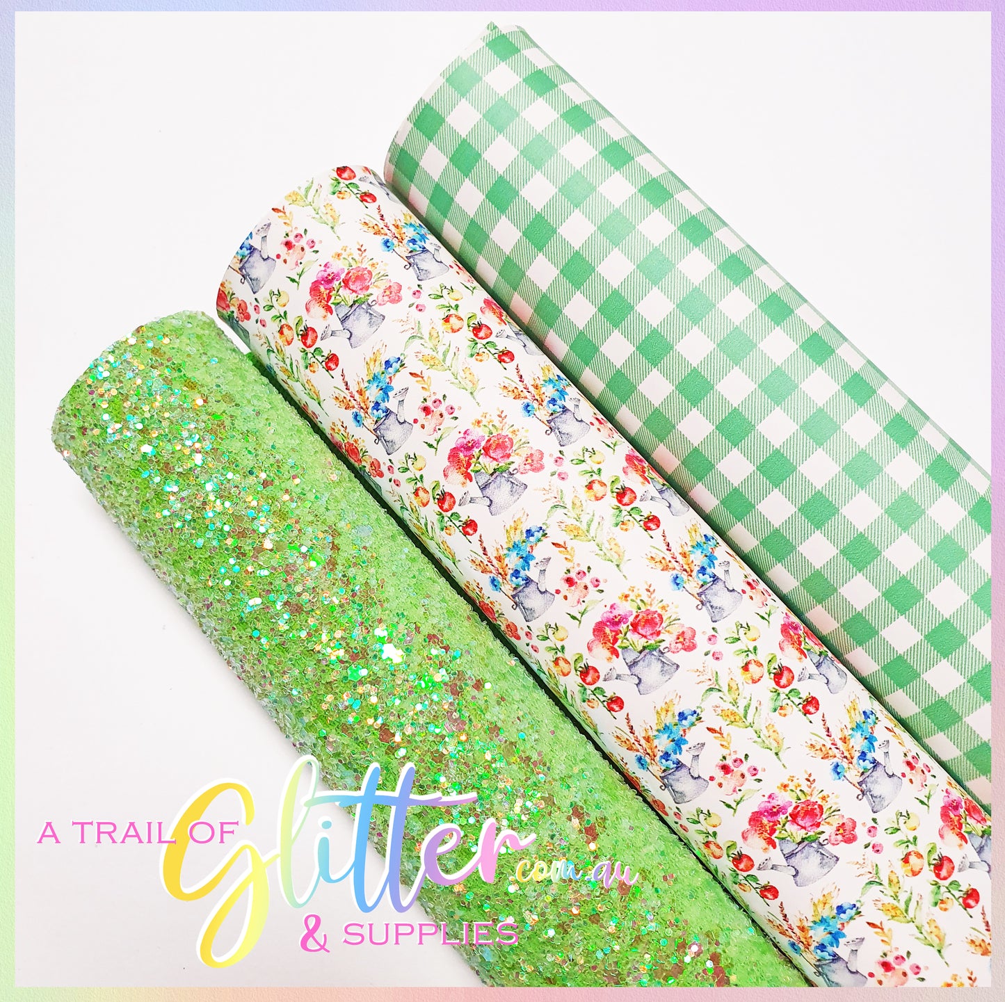 FARMERS RANGE Green Fabric Pack x 3 A4 Sheets.