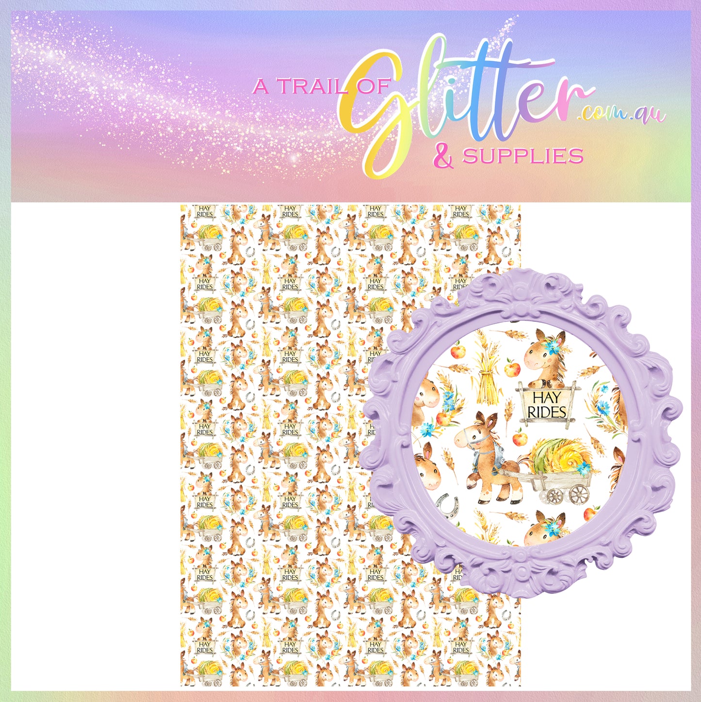 Floral Horse paddock