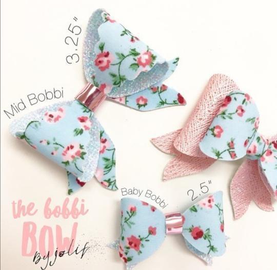 The Bobbi Bow by Jolif Die - Two Sizes on one die! DIE AND TEMPLATE IN LISTING