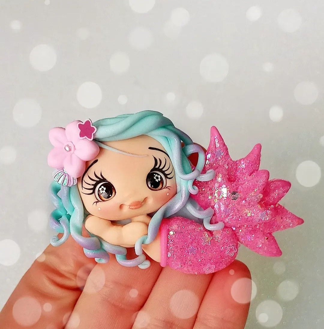 Mermaid with pink tail