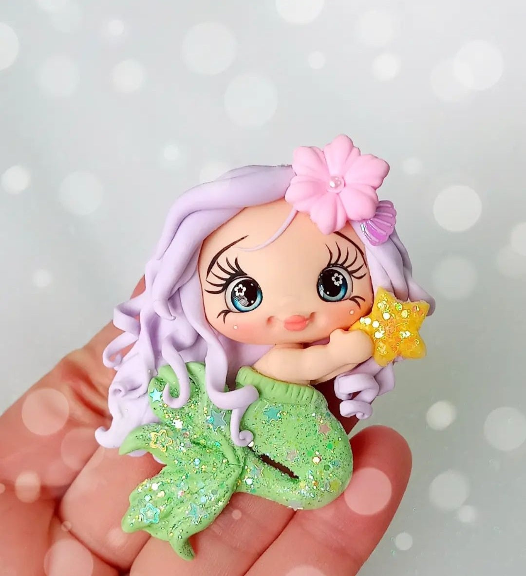 Mermaid with green tail