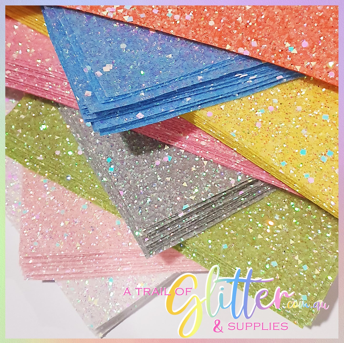 NEW COLOURS LISTED INSIDE - Luminous Glitters - Pink, Blue, White, Yellow, Orange, Hot Pink, Green,Grey, Light Purple, Purple, Bright Pink