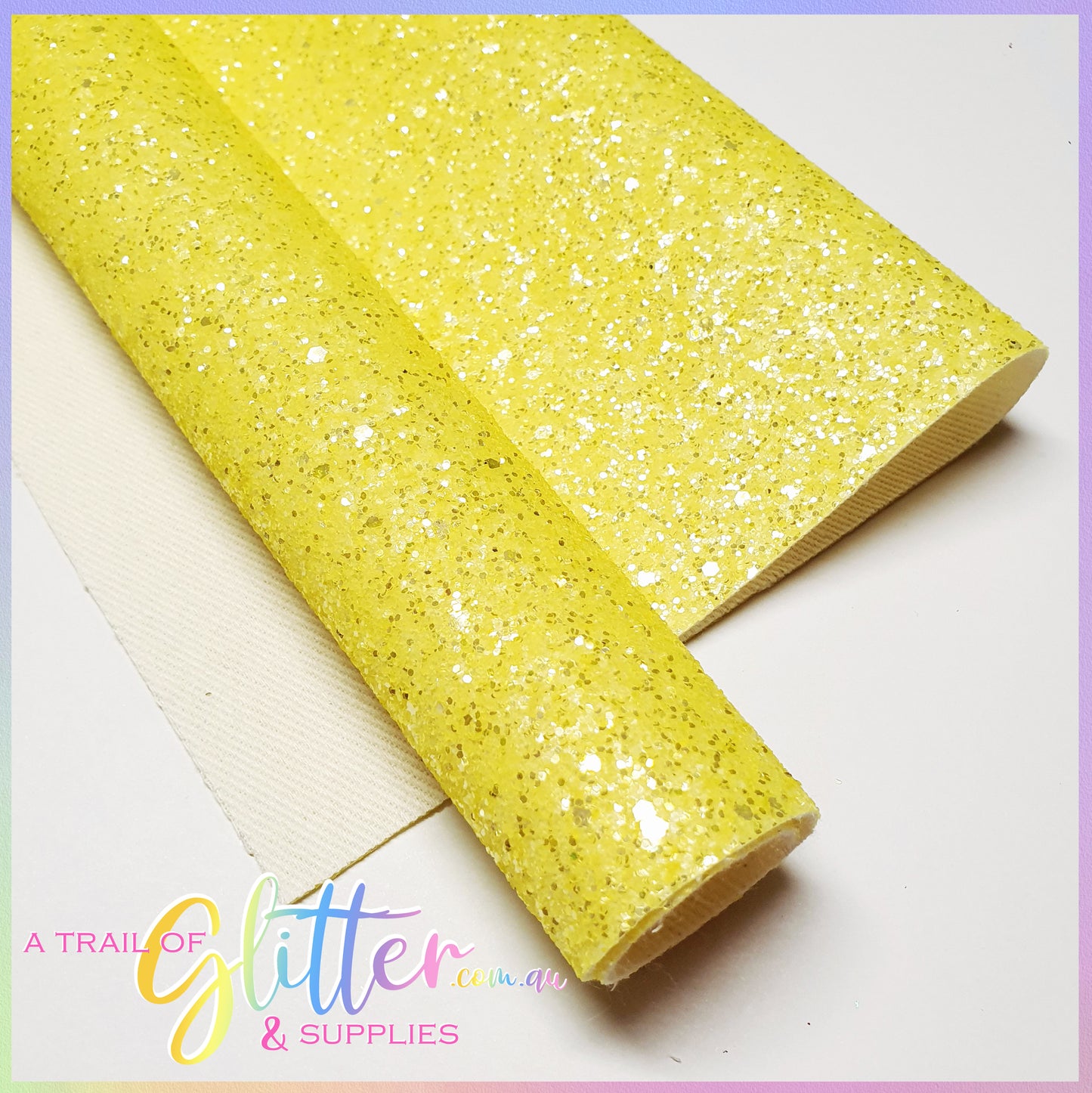 Colourful fluorescent neon chunky glitter - Yellow