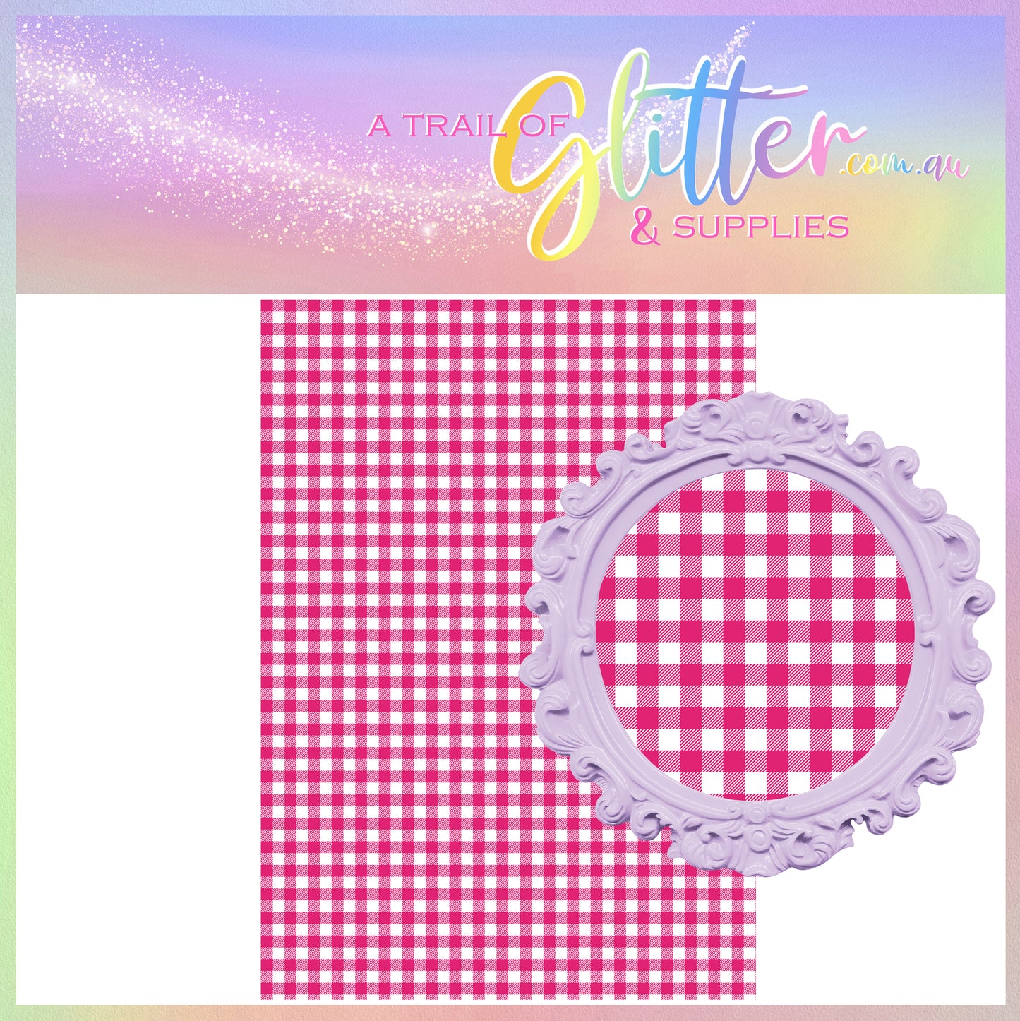 Picnic Check Hot Pink LITCHI