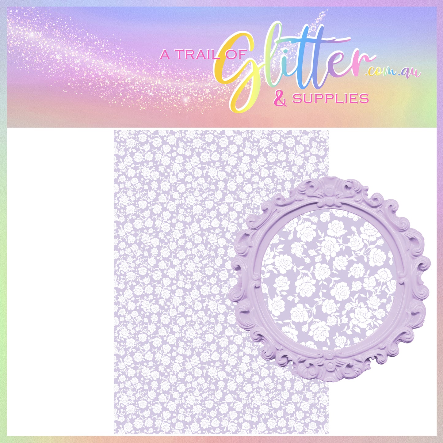 White Rose Light Purple LITCHI