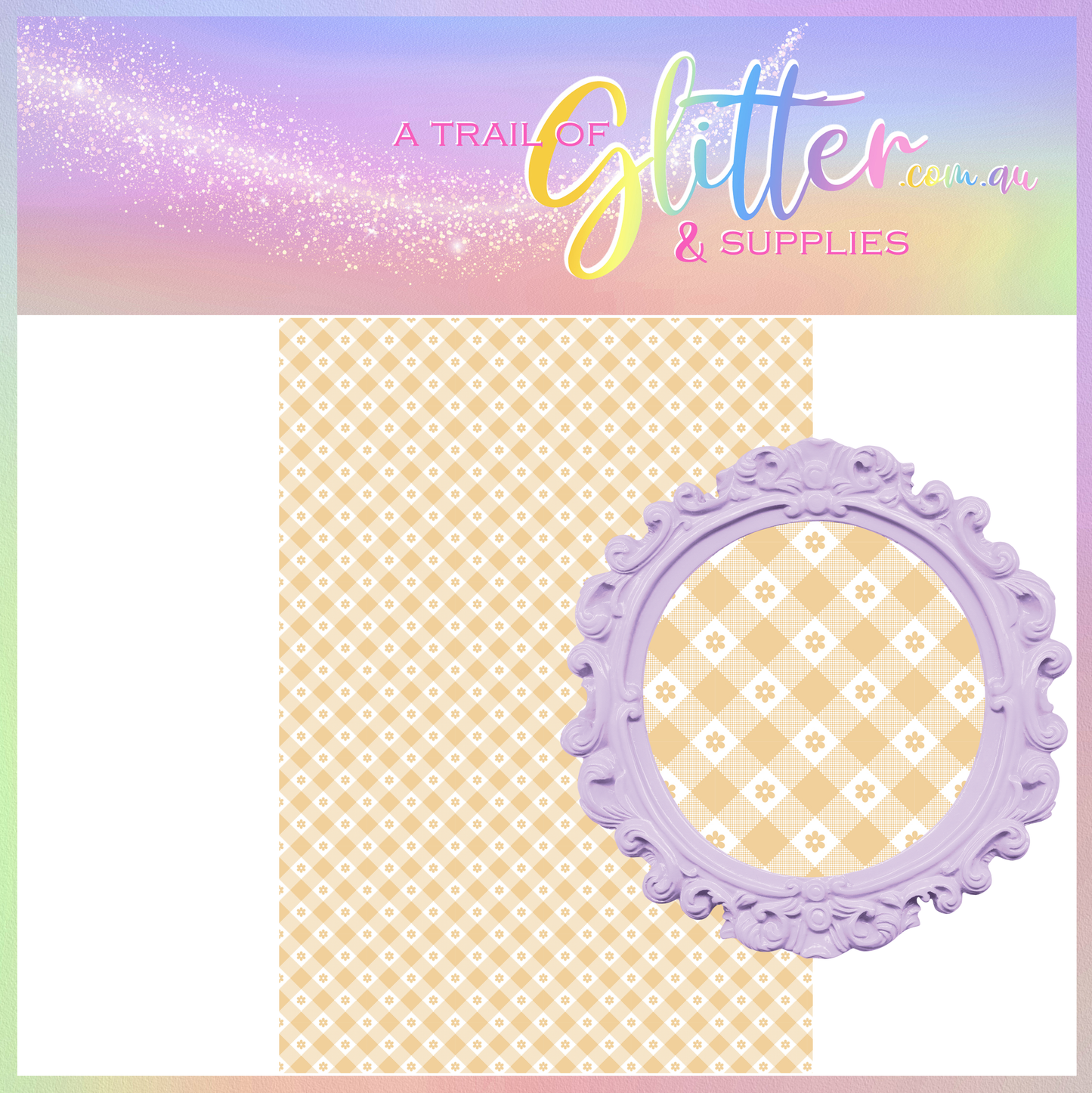 Daisy Picnic Yellow Litchi Leather