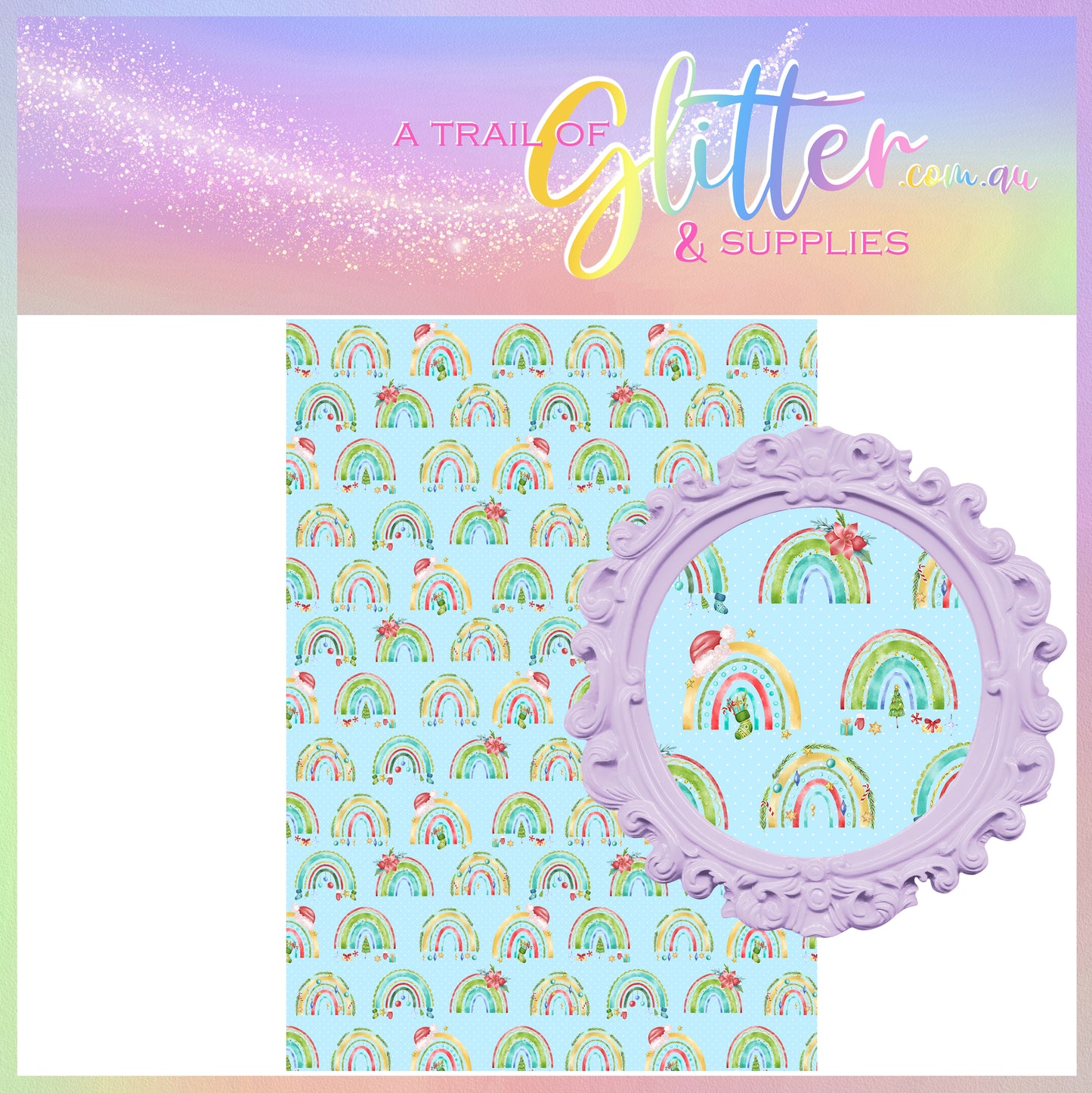 Christmas Rainbows (Blue)