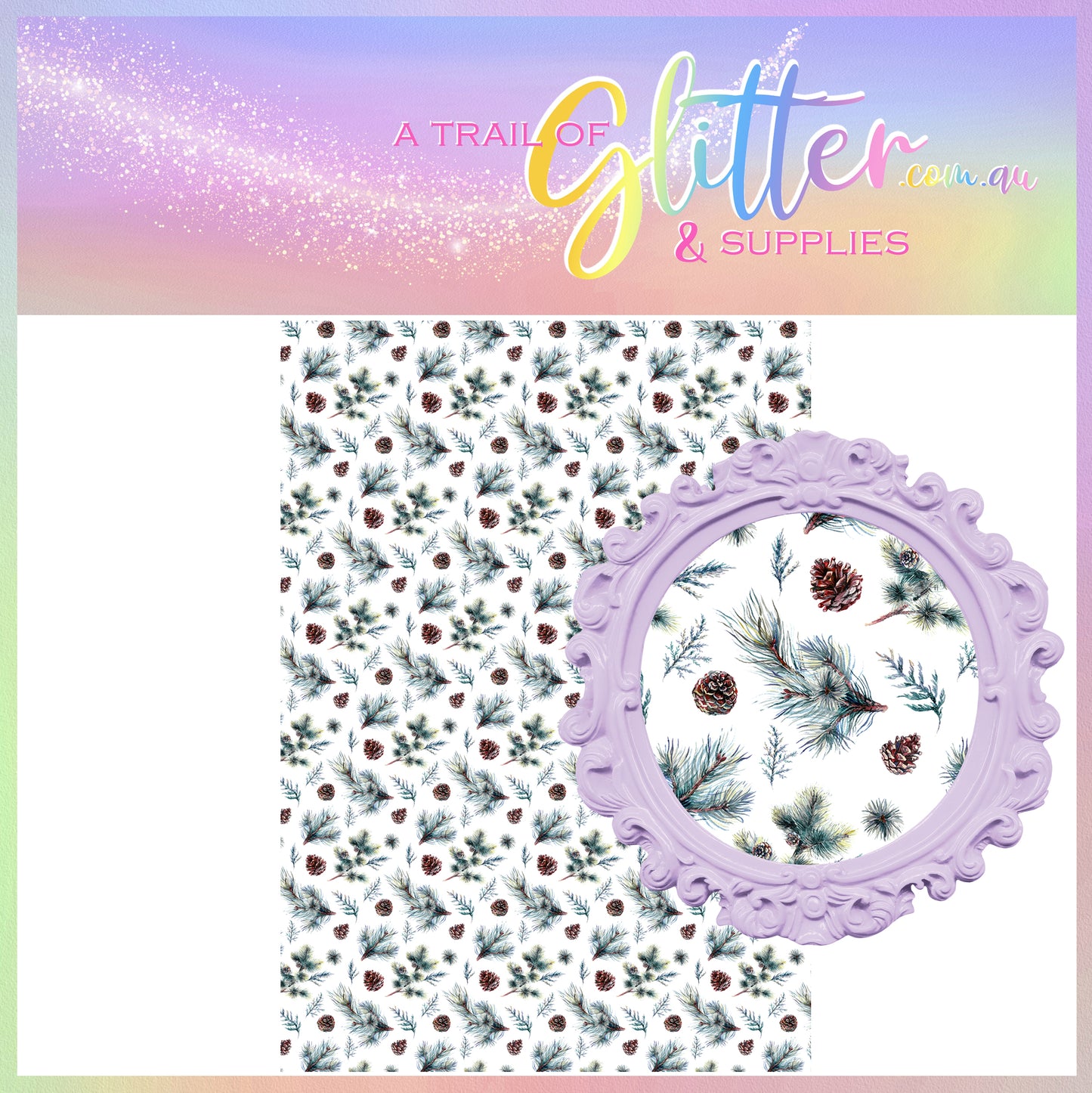 Christmas Pinecone Forest