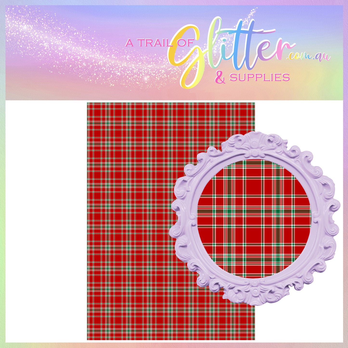 Christmas Gingham Plaid (Litchi)