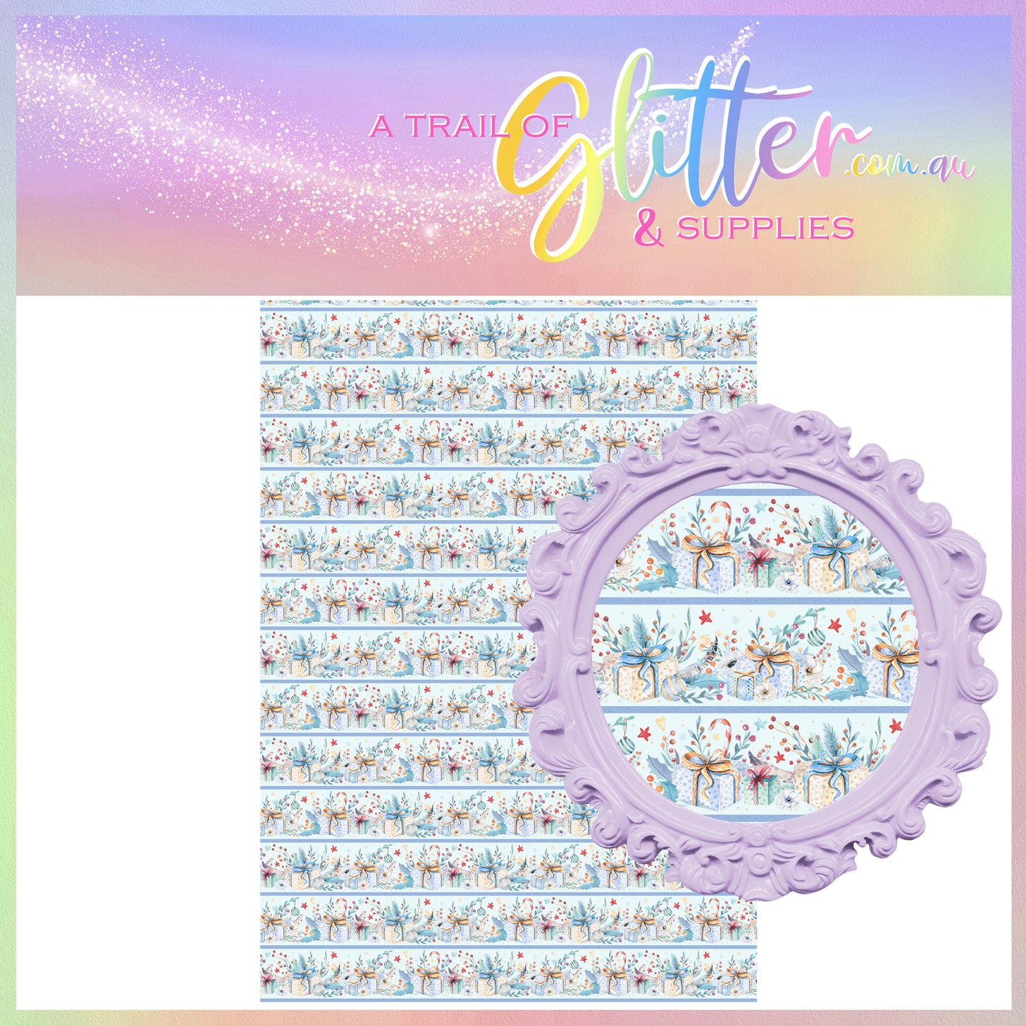 Blue Presents & Floral to match Wreaths (Blue)