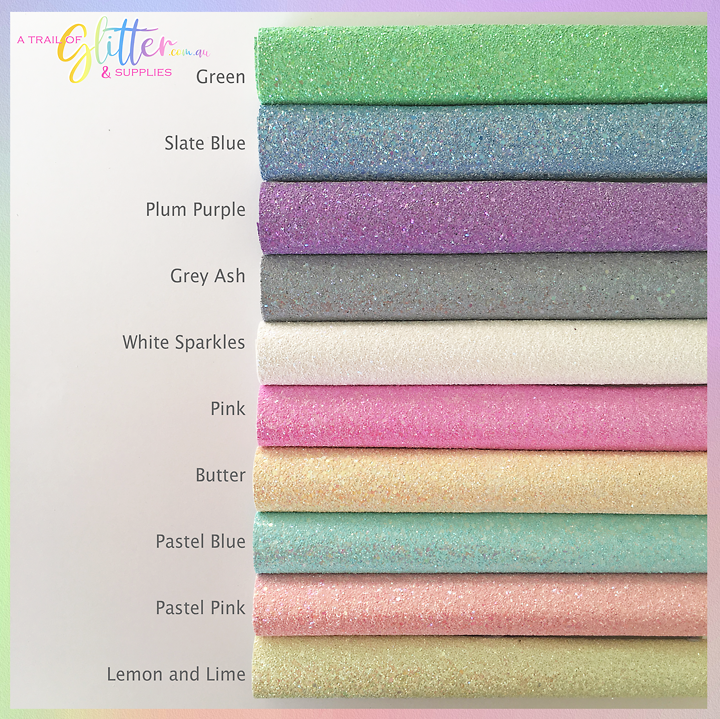 Extra Sparkly Chunky Glitter - Pastel Pink A4 Piece.