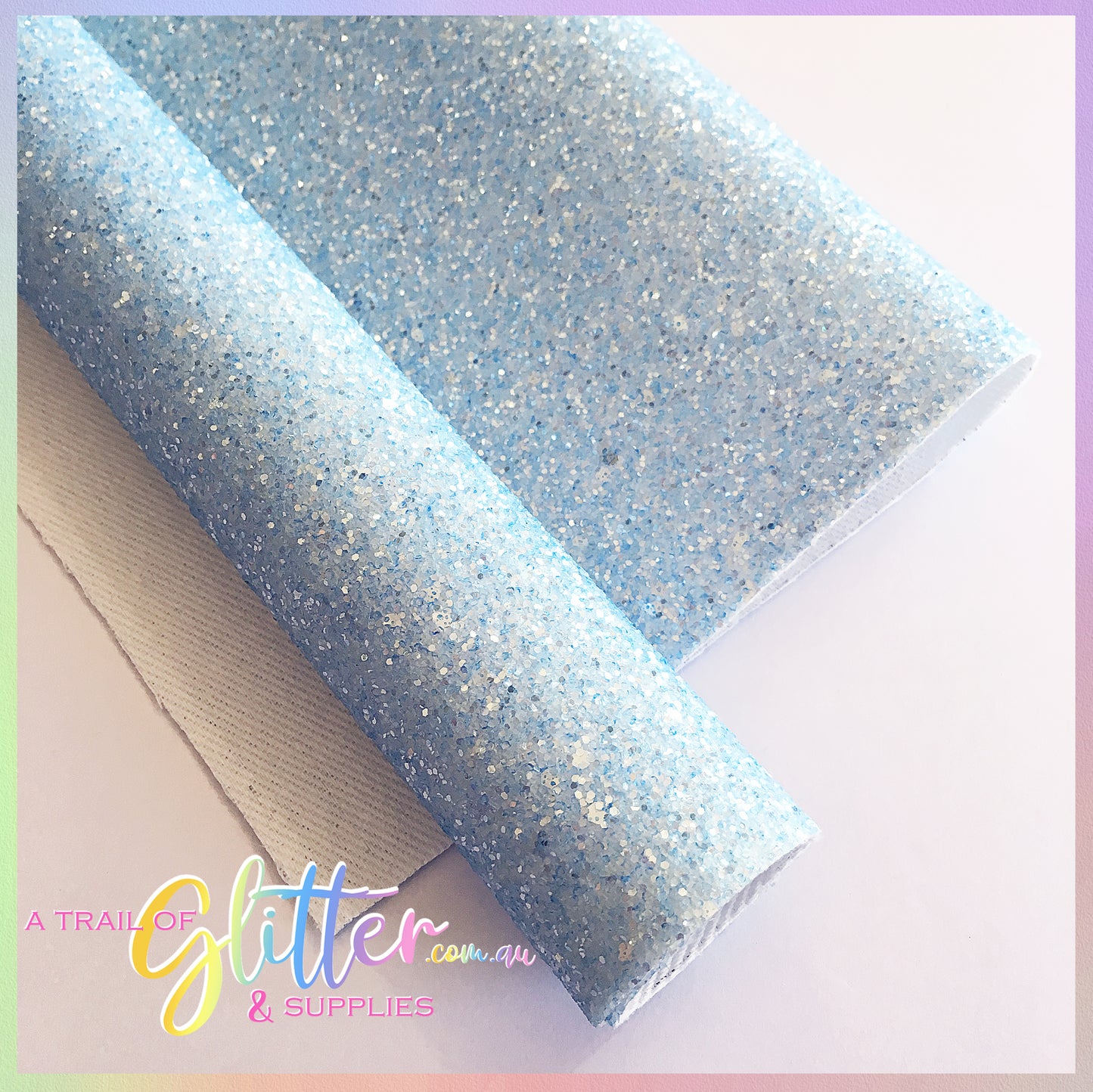 Colourful fluorescent neon chunky glitter - Pastel Blue