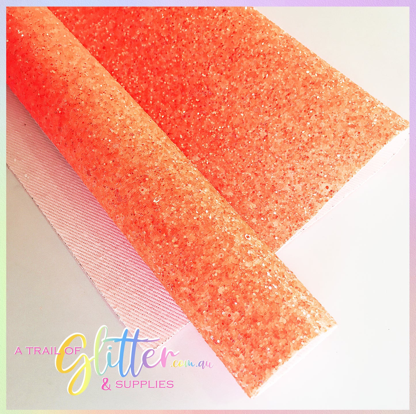 Colourful fluorescent neon chunky glitter - Orange