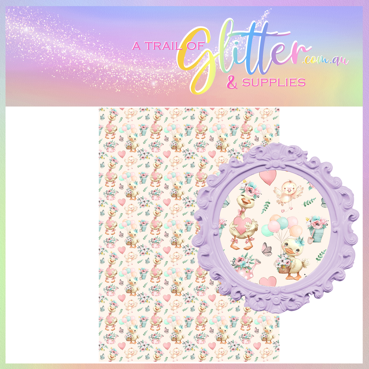 EGGS FLORAL Faux Leather