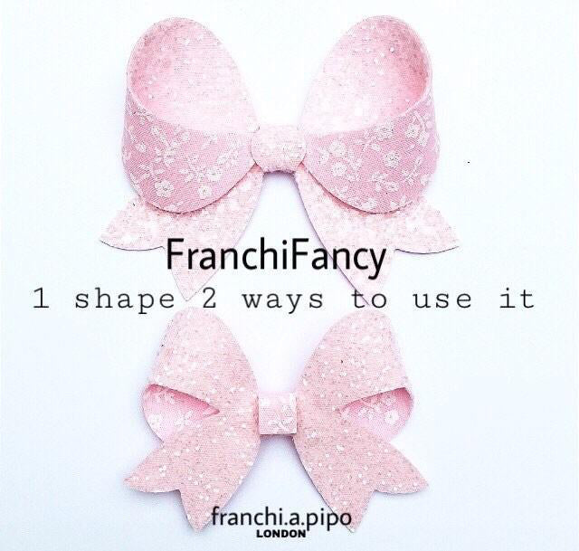 FranchiFancy DIE or TEMPLATE 4.5" & 2.5" Maxi & Mini ON ONE DIE/TEMPLATE