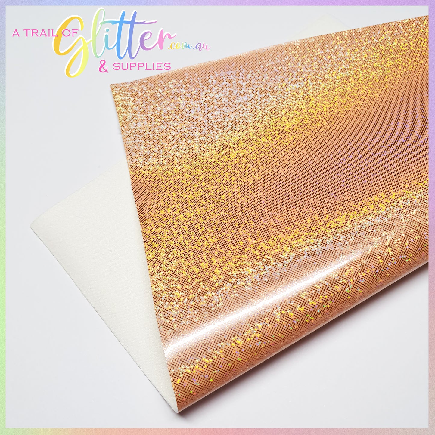 Smooth Glitter Laser Point Faux Leather.