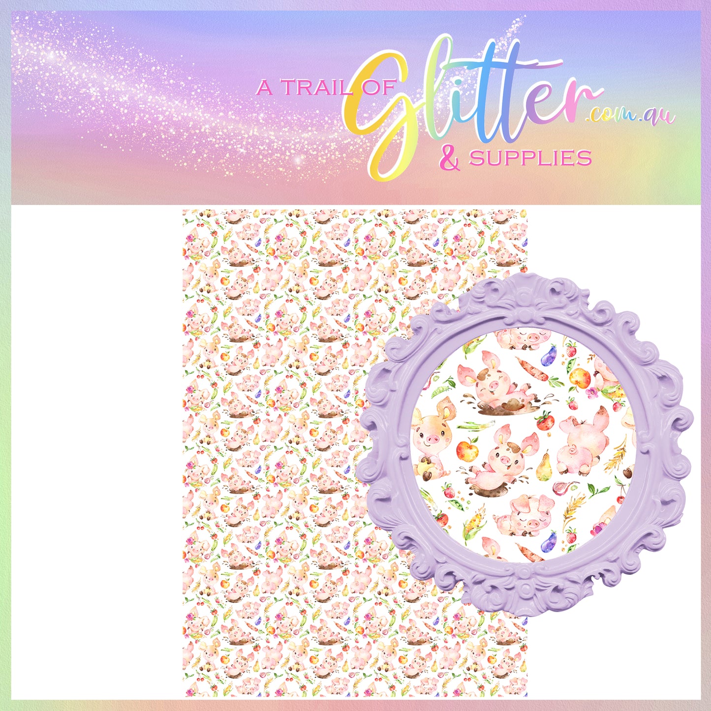 Fruit and veg faux leather.