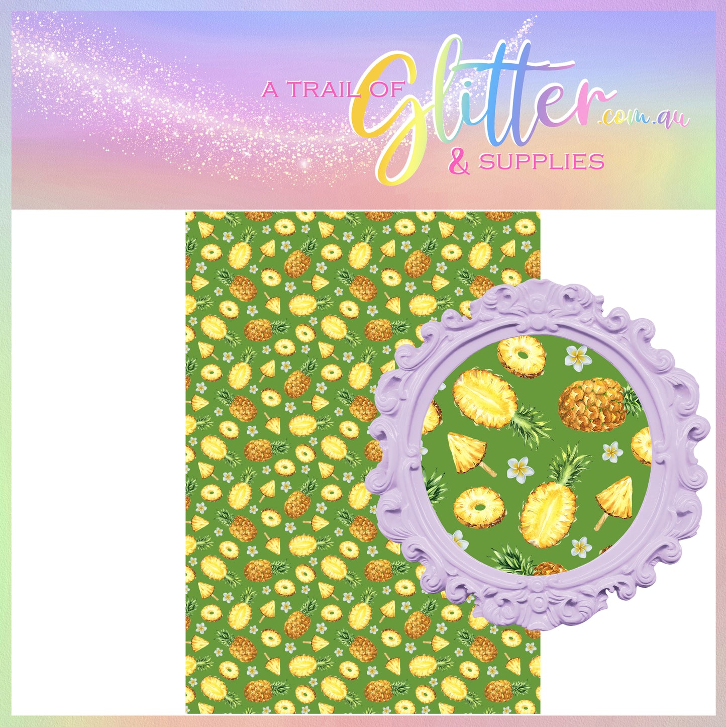 Pineapple Summer Litchi Leather