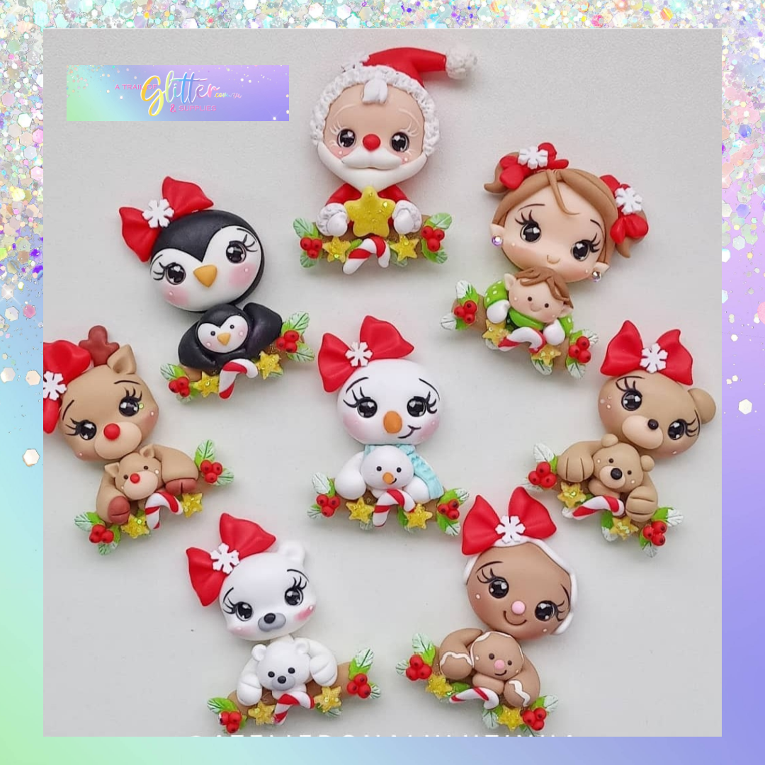 Christmas Buddies clays ALL variants LISTED INSIDE