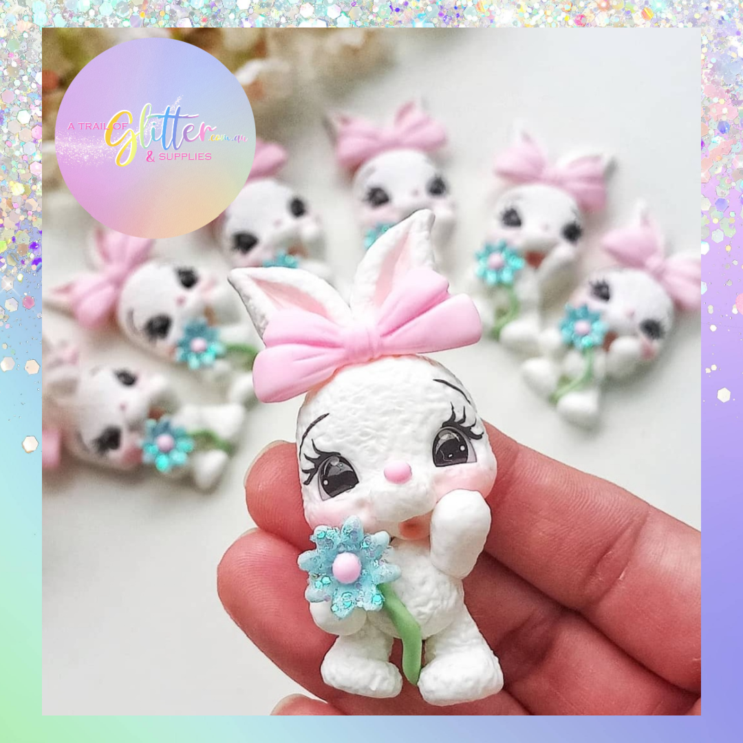 Cute bunny clay