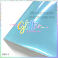 90's Holographic Smooth PU leather