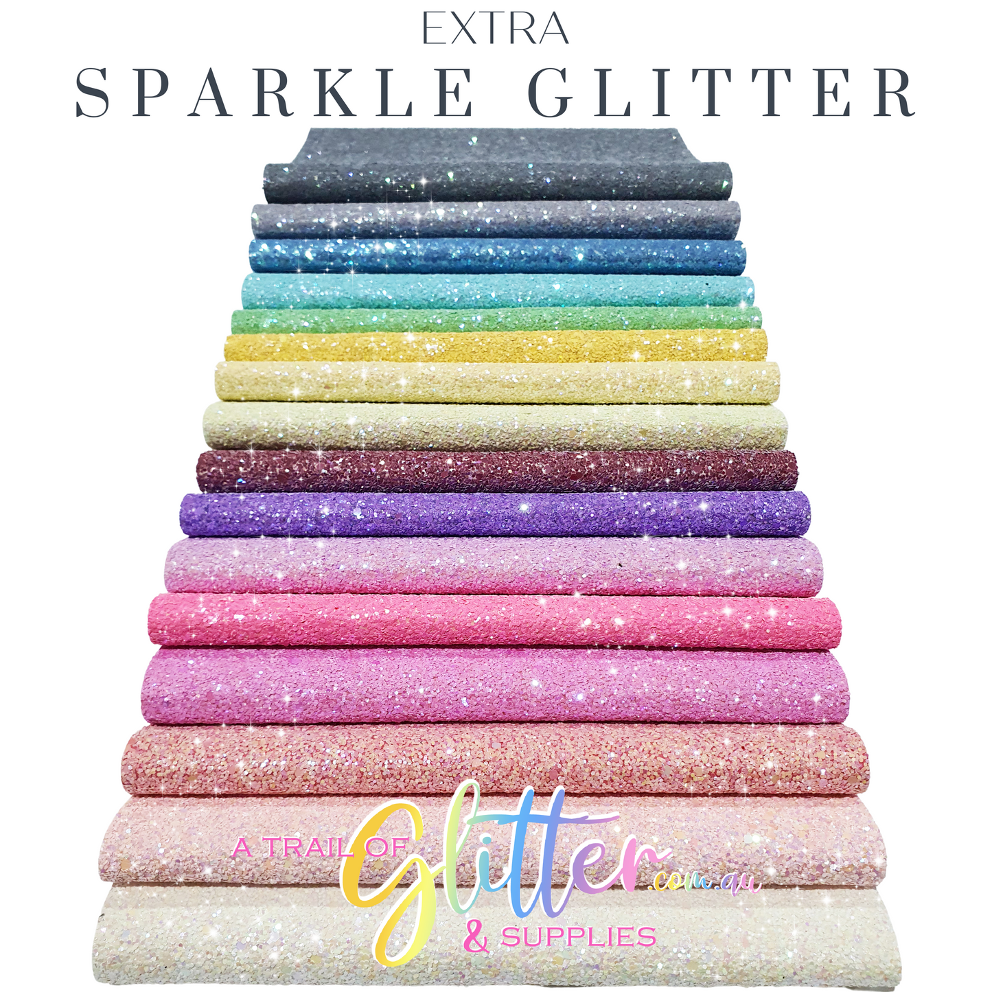 Extra Sparkle Glitter - (sold as a set or singular) all colours listed inside.