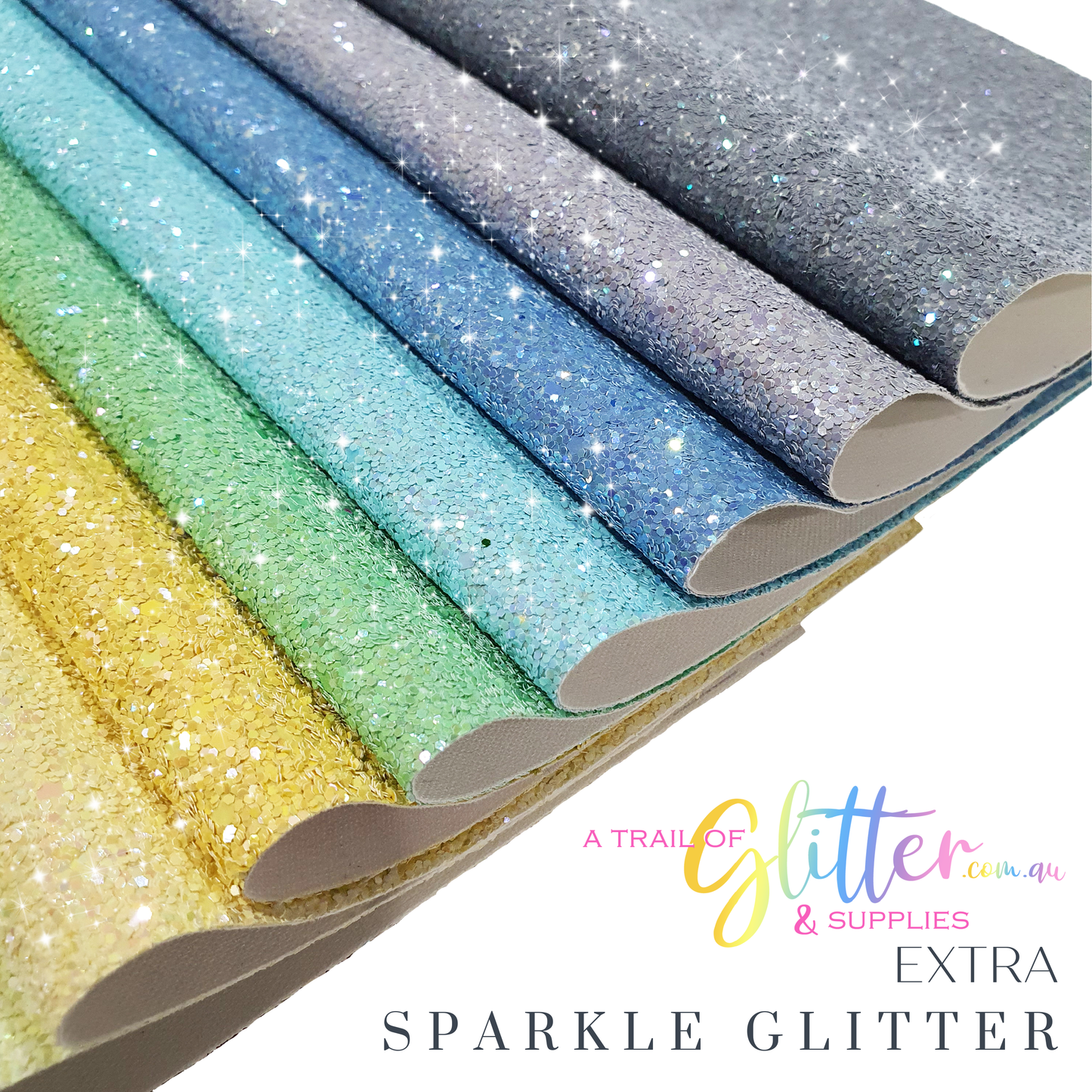 Extra Sparkle Glitter - (sold as a set or singular) all colours listed inside.