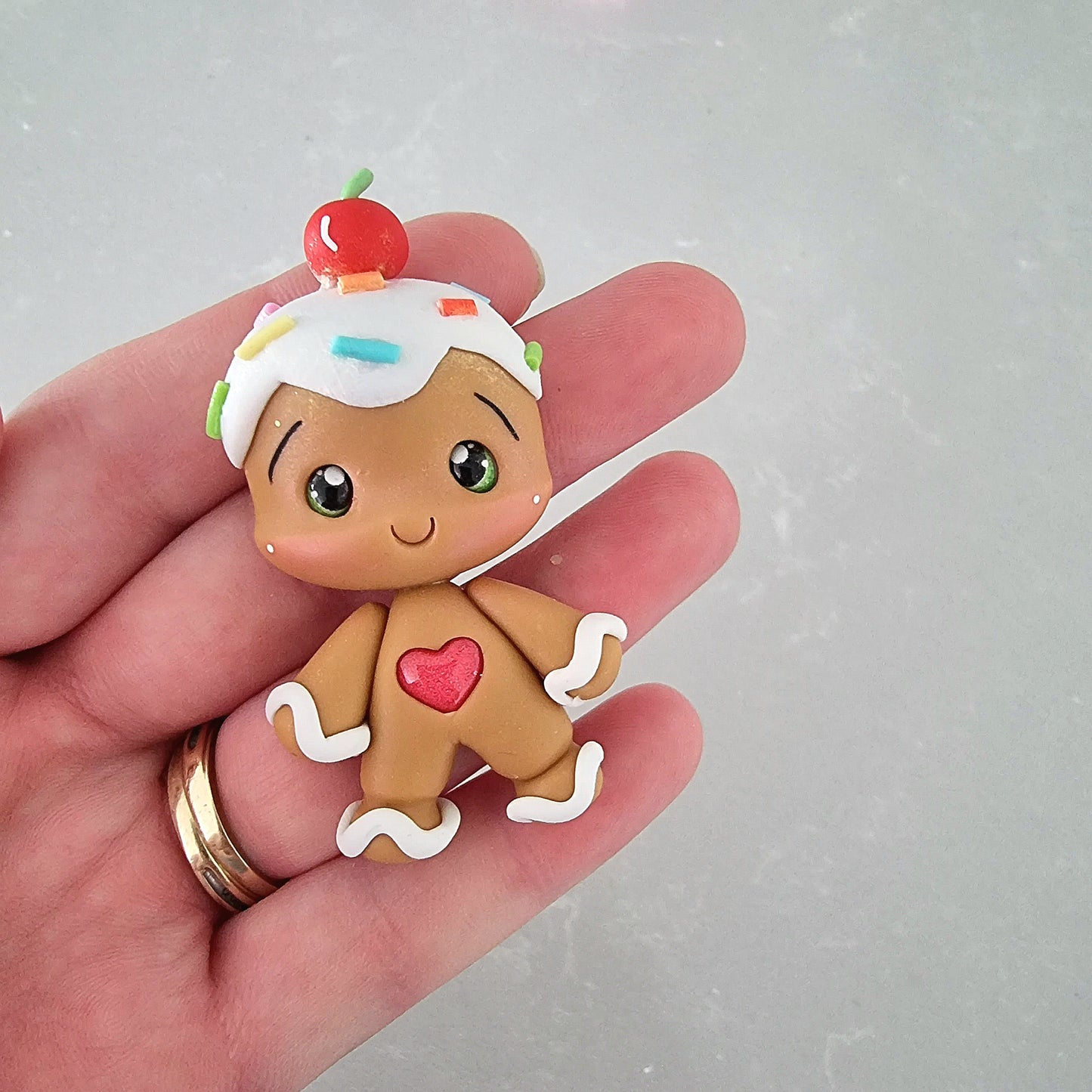 Gingerbread with sprinkles clay