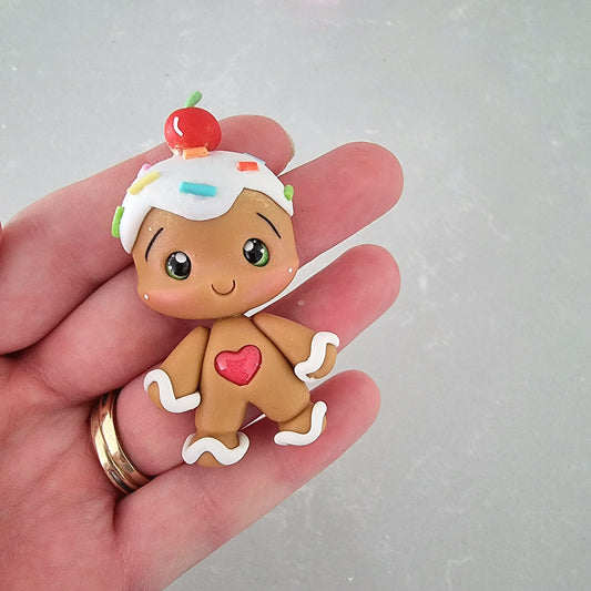Gingerbread with sprinkles clay