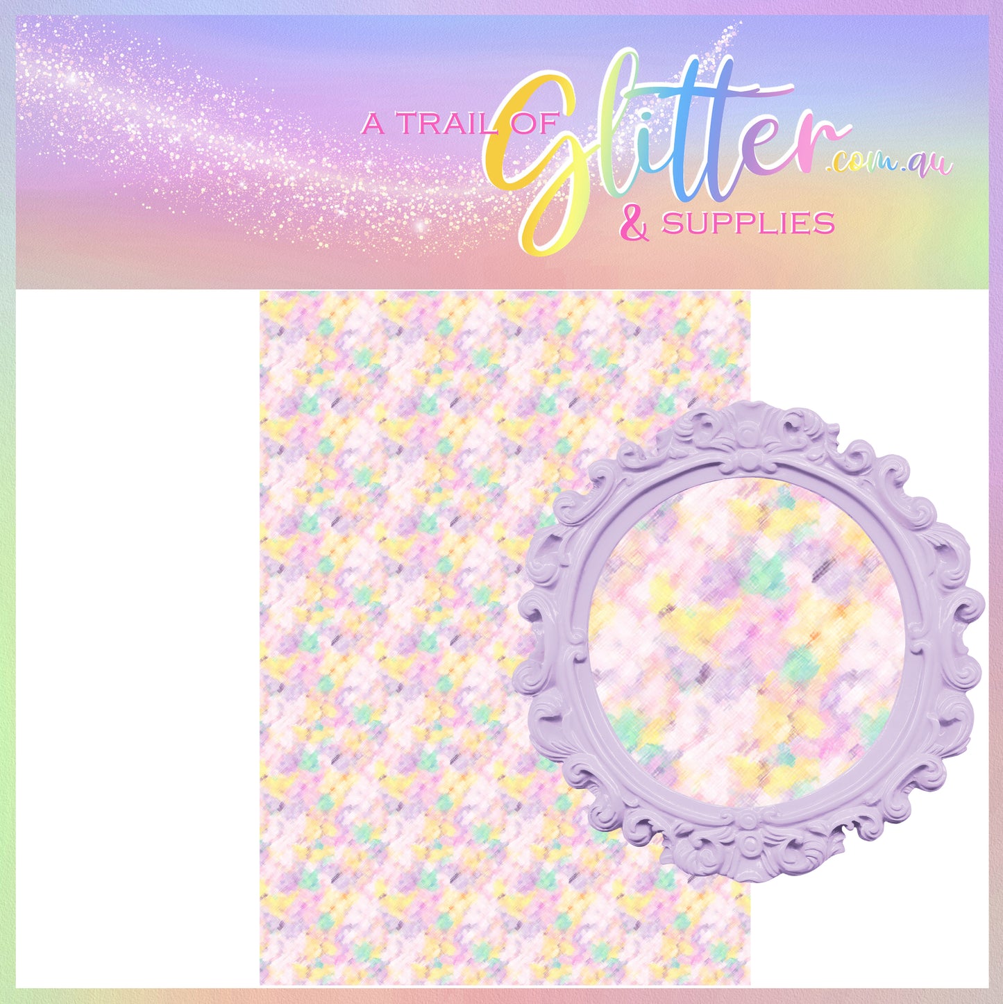 Pastel Sketch Faux leather- A4 sheet or Roll