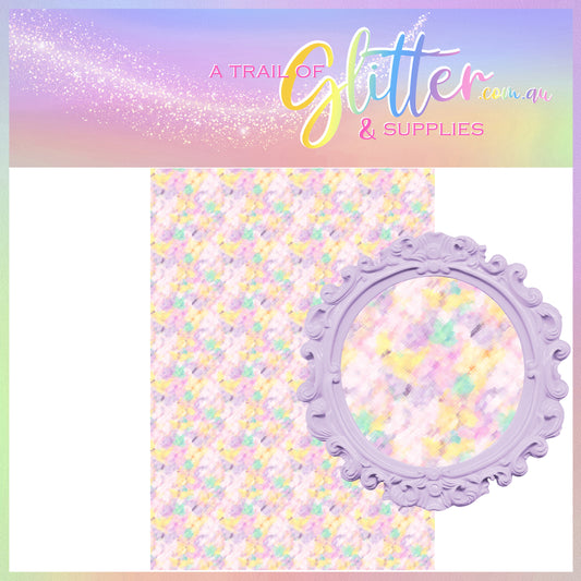 Pastel Sketch Faux leather- A4 sheet or Roll