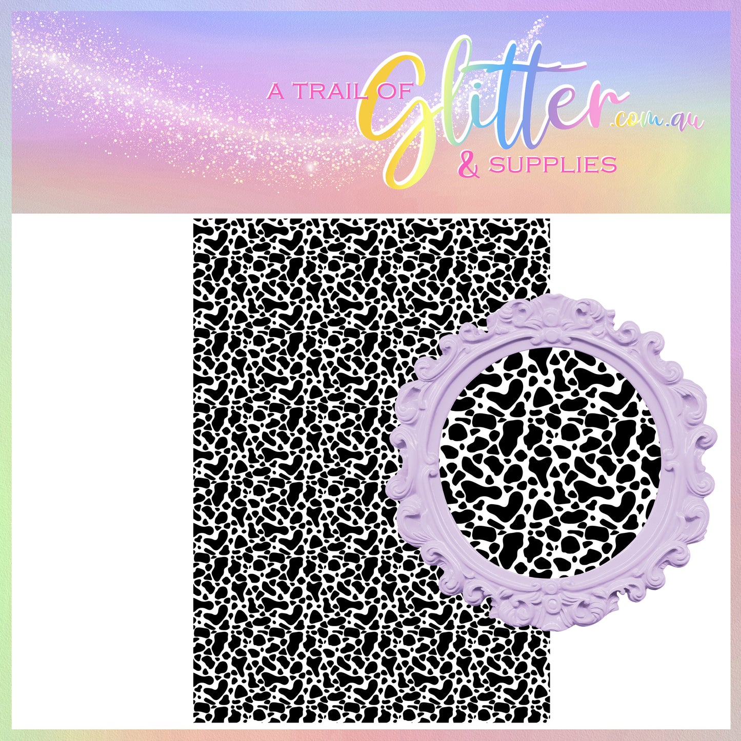 Cow Print Black