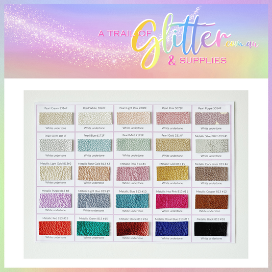 Pu Leather litchi A4 SHEET (100 Colours to choose from)