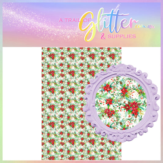 Christmas Floral Poinsettias