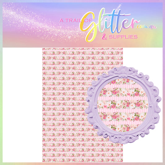 Shabby Chic Santa Roses Pink