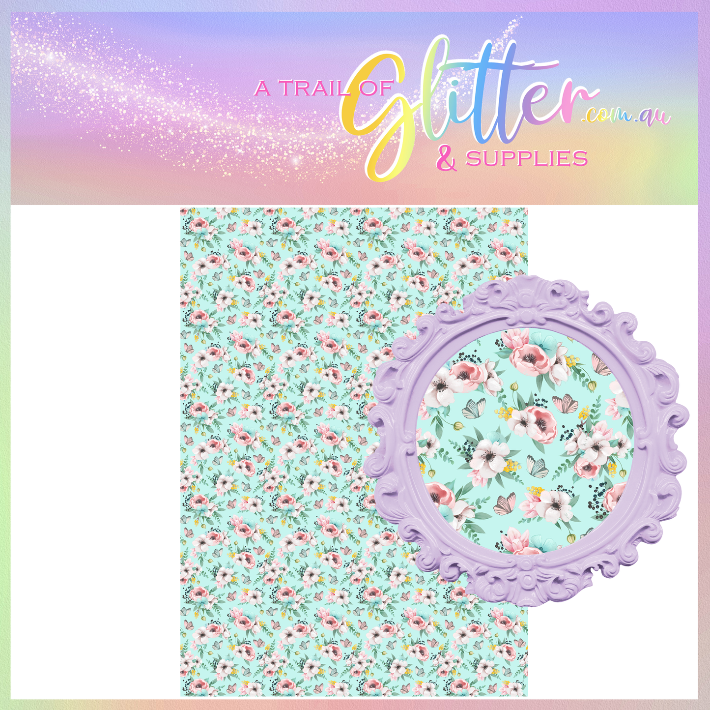 EGGS FLORAL Faux Leather
